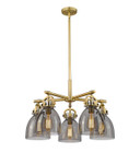 Mid. Chandeliers Glass Down by Innovations ( 405 | 410-5CR-BB-G412-7SM Downtown Urban ) 
