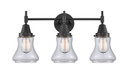 Bathroom Fixtures Three Lights by Innovations ( 405 | 447-3W-BK-G192-LED Caden ) 