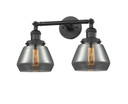 Bathroom Fixtures Two Lights by Innovations ( 405 | 208-BK-G173 Franklin Restoration ) 
