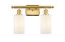 Bathroom Fixtures Two Lights by Innovations ( 405 | 516-2W-SG-G801-LED Ballston ) 