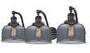Bathroom Fixtures Three Lights by Innovations ( 405 | 515-3W-OB-G73 Franklin Restoration ) 
