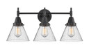 Bathroom Fixtures Three Lights by Innovations ( 405 | 447-3W-BK-G44 Caden ) 