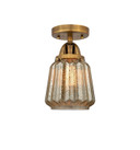 Semi-Flush Mts. Glass Down by Innovations ( 405 | 288-1C-BB-G146 Nouveau 2 ) 