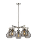 Mid. Chandeliers Glass Down by Innovations ( 405 | 410-5CR-PN-G410-7SM Downtown Urban ) 