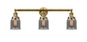 Bathroom Fixtures Three Lights by Innovations ( 405 | 205-BB-G53-LED Franklin Restoration ) 