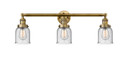 Bathroom Fixtures Three Lights by Innovations ( 405 | 205-BB-G54 Franklin Restoration ) 