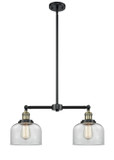 Mid. Chandeliers Glass Down by Innovations ( 405 | 209-BAB-G72-LED Franklin Restoration ) 