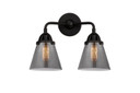 Bathroom Fixtures Two Lights by Innovations ( 405 | 288-2W-BK-G63 Nouveau 2 ) 