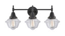 Bathroom Fixtures Three Lights by Innovations ( 405 | 447-3W-BK-G532-LED Caden ) 