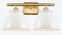 Bathroom Fixtures Two Lights by Innovations ( 405 | 516-2W-SG-M14-W Ballston ) 