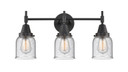 Bathroom Fixtures Three Lights by Innovations ( 405 | 447-3W-BK-G54-LED Caden ) 