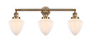 Bathroom Fixtures Three Lights by Innovations ( 405 | 205-BB-G661-7-LED Franklin Restoration ) 