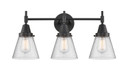 Bathroom Fixtures Three Lights by Innovations ( 405 | 447-3W-BK-G64 Caden ) 