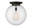 Flush Mounts Glass Down by Innovations ( 405 | 221-1F-BK-G204-18 Essex ) 