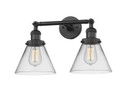 Bathroom Fixtures Two Lights by Innovations ( 405 | 208-BK-G42-LED Franklin Restoration ) 
