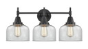Bathroom Fixtures Three Lights by Innovations ( 405 | 447-3W-BK-G72 Caden ) 