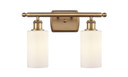 Bathroom Fixtures Two Lights by Innovations ( 405 | 516-2W-BB-G801-LED Ballston ) 