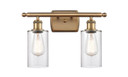 Bathroom Fixtures Two Lights by Innovations ( 405 | 516-2W-BB-G802-LED Ballston ) 