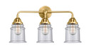 Bathroom Fixtures Three Lights by Innovations ( 405 | 288-3W-SG-G184-LED Nouveau 2 ) 