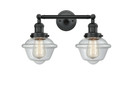 Bathroom Fixtures Two Lights by Innovations ( 405 | 208-BK-G532 Franklin Restoration ) 