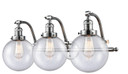 Bathroom Fixtures Three Lights by Innovations ( 405 | 515-3W-PC-G204-8 Franklin Restoration ) 