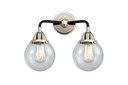 Bathroom Fixtures Two Lights by Innovations ( 405 | 288-2W-BPN-G204-6-LED Nouveau 2 ) 