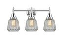 Bathroom Fixtures Three Lights by Innovations ( 405 | 447-3W-PC-G142 Caden ) 