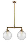 Mid. Chandeliers Glass Down by Innovations ( 405 | 209-BB-G204-10 Franklin Restoration ) 