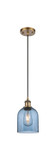 Mini Pendants Glass Down by Innovations ( 405 | 516-1P-BB-G558-6BL Ballston ) 