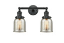 Bathroom Fixtures Two Lights by Innovations ( 405 | 208-BK-G58 Franklin Restoration ) 