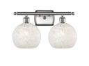 Bathroom Fixtures Two Lights by Innovations ( 405 | 516-2W-SN-G1216-8WM Ballston ) 