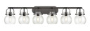 Bathroom Fixtures Five+Lights by Innovations ( 405 | 423-6W-BK-G410-6CL Downtown Urban ) 