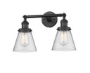 Bathroom Fixtures Two Lights by Innovations ( 405 | 208-BK-G64 Franklin Restoration ) 