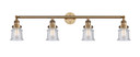 Bathroom Fixtures Four Lights by Innovations ( 405 | 215-BB-G184S-LED Franklin Restoration ) 