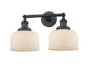 Bathroom Fixtures Two Lights by Innovations ( 405 | 208-BK-G71 Franklin Restoration ) 