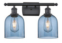 Bathroom Fixtures Two Lights by Innovations ( 405 | 516-2W-BK-G558-6BL Ballston ) 