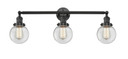 Bathroom Fixtures Three Lights by Innovations ( 405 | 205-BK-G202-6 Franklin Restoration ) 