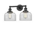 Bathroom Fixtures Two Lights by Innovations ( 405 | 208-BK-G72-LED Franklin Restoration ) 