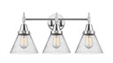 Bathroom Fixtures Three Lights by Innovations ( 405 | 447-3W-PC-G44-LED Caden ) 