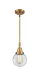 Mini Pendants Glass Down by Innovations ( 405 | 447-1S-BB-G202-6-LED Caden ) 