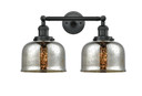 Bathroom Fixtures Two Lights by Innovations ( 405 | 208-BK-G78-LED Franklin Restoration ) 