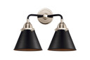 Bathroom Fixtures Two Lights by Innovations ( 405 | 288-2W-BPN-M13-BK Nouveau 2 ) 