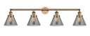 Bathroom Fixtures Four Lights by Innovations ( 405 | 215-BB-G43-LED Franklin Restoration ) 