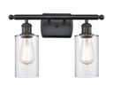 Bathroom Fixtures Two Lights by Innovations ( 405 | 516-2W-BK-G802 Ballston ) 
