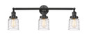 Bathroom Fixtures Three Lights by Innovations ( 405 | 205-BK-G513 Franklin Restoration ) 