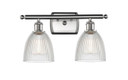 Bathroom Fixtures Two Lights by Innovations ( 405 | 516-2W-SN-G382-LED Ballston ) 