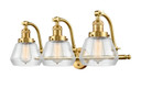 Bathroom Fixtures Three Lights by Innovations ( 405 | 515-3W-SG-G172 Franklin Restoration ) 