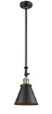 Mini Pendants Metal Shade by Innovations ( 405 | 206-BAB-M13-BK Franklin Restoration ) 