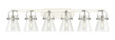 Bathroom Fixtures Five+Lights by Innovations ( 405 | 423-6W-PN-G411-6CL Downtown Urban ) 
