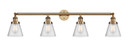Bathroom Fixtures Four Lights by Innovations ( 405 | 215-BB-G64 Franklin Restoration ) 